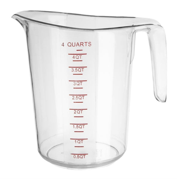 Vogue Polycarbonate Measuring Jug - 4Ltr HW979 - Whisk Hospitality - HW979