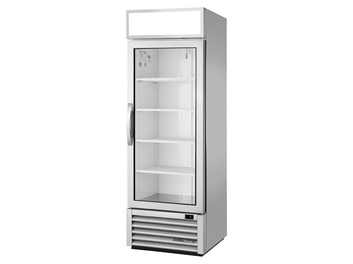 True Refrigeration Upright Retail Merchandiser Refrigerator 1 Full Glass Swing Door - GDM - 19T - HC - FGD01 - Whisk Hospitality - GDM-19T-HC-FGD01