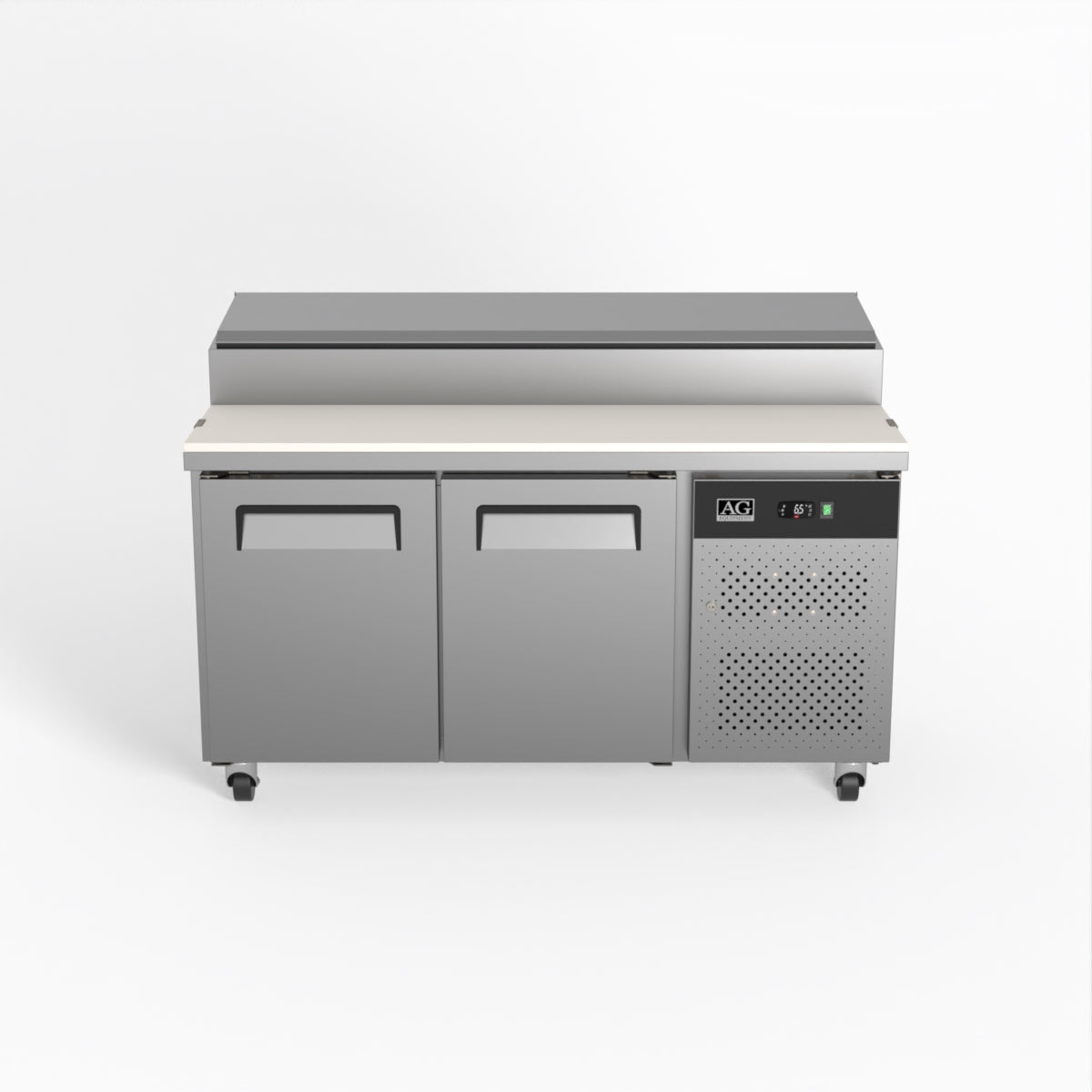 AG 2 Door Saladette Fridge - 8 x 1/3 GN Trays SH2000 - 800 - Whisk Hospitality - SH2000-800