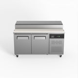 AG 2 Door Saladette Fridge - 8 x 1/3 GN Trays SH2000 - 800 - Whisk Hospitality - SH2000-800