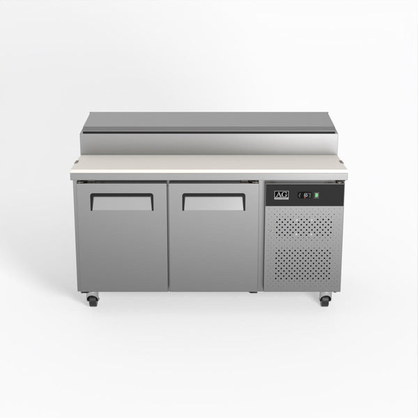 AG 2 Door Saladette Fridge - 8 x 1/3 GN Trays SH2000 - 800 - Whisk Hospitality - SH2000-800