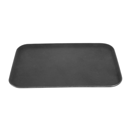 Olympia Kristallon Rectangular Tray Black Anti - Slip Fibreglass - 405x560mm HY138 - Whisk Hospitality - HY138