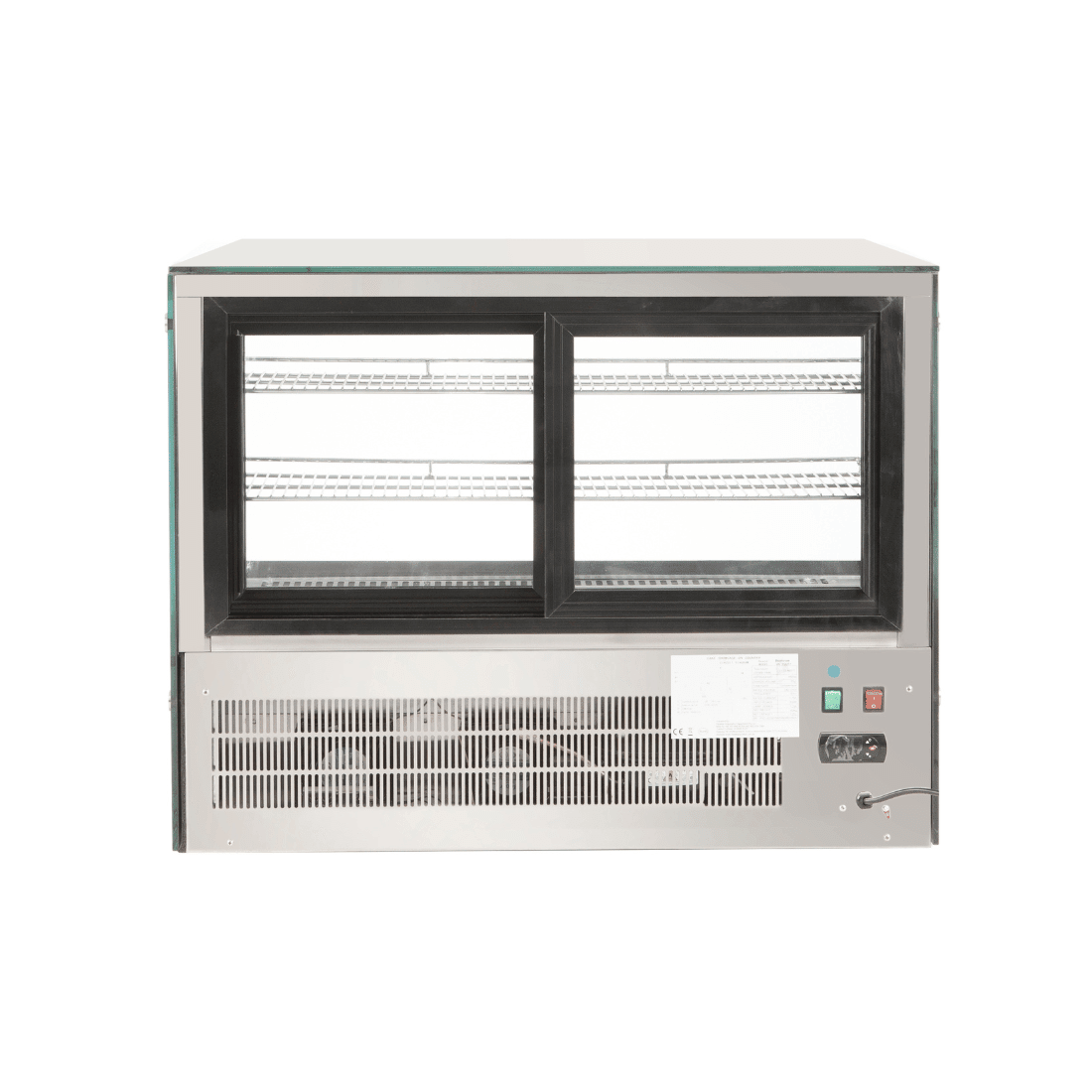 Bonvue Counter top square glass cold food display - GN - 900RT - Whisk Hospitality - GN-900RT