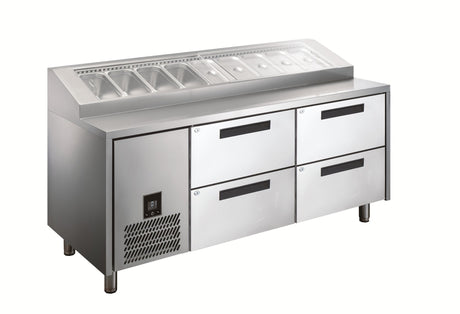 Glacian Pizza Prep With Doors HPB1815DD - Whisk Hospitality - HPB1815DD