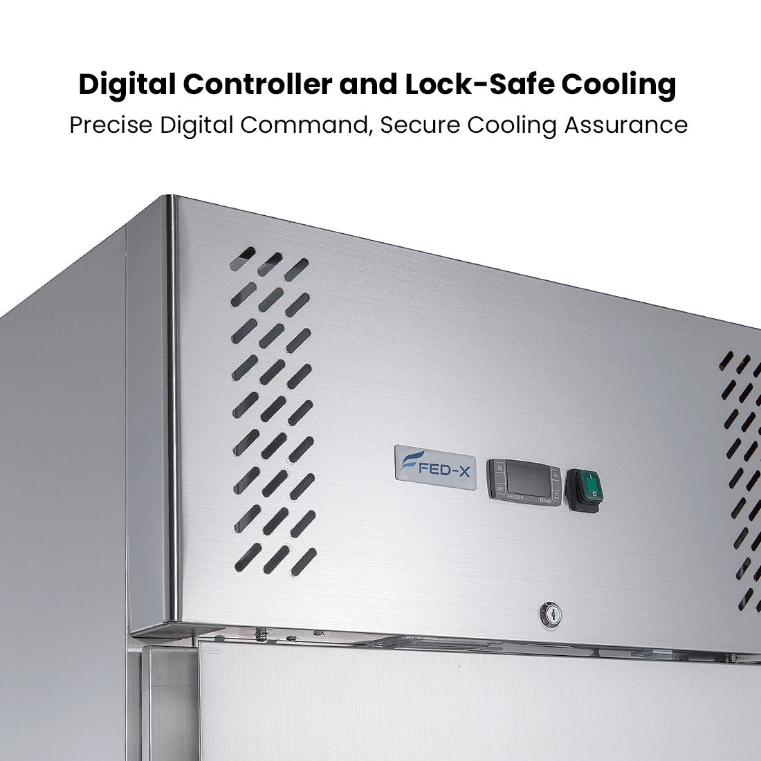 FED - X S/S Single Full Door Upright Fridge - XURC400SFV - Whisk Hospitality - XURC400SFV