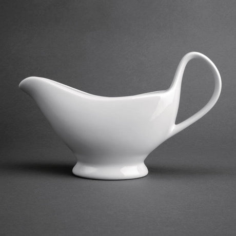 Olympia Whiteware Gravy Boat - 340ml 12oz (Box 6) U831 - Whisk Hospitality - U831