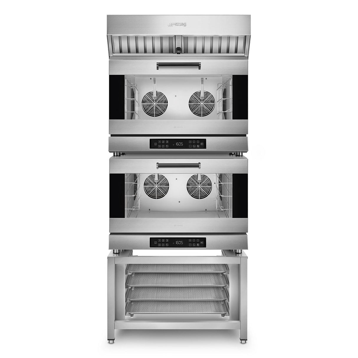 SMEG ALFA420E1HDS Humidified convection oven with side opening door - Three phase (single phase optional) Electronic controls 4 tray - Whisk Hospitality - ALFA420E1HDS