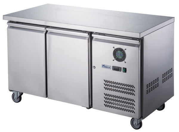 FED-X S/S Two Door Bench Freezer - XUB6F13S2V - Whisk Hospitality - XUB6F13S2V