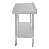 Vogue Wall Table St/St - 1800x600mm 70 3/4x23 1/2" (60mm Upstand) T383 - Whisk Hospitality - T383