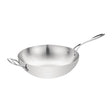 Vogue Tri - wall Wok Flat Bottom St/St - 300mm 12" Y261 - Whisk Hospitality - Y261