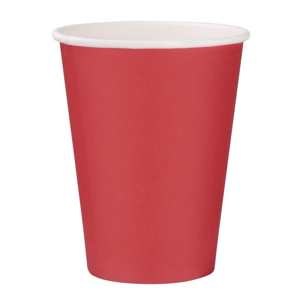 Fiesta Recyclable Hot Cup Single Wall Red 340ml (Box 1000) GP410 - Whisk Hospitality - GP410