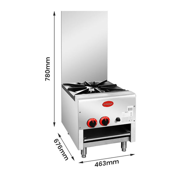Gasmax Gas Dual Ring Single Burner with Built in Faucet RB-1B - Whisk Hospitality - RB-1B