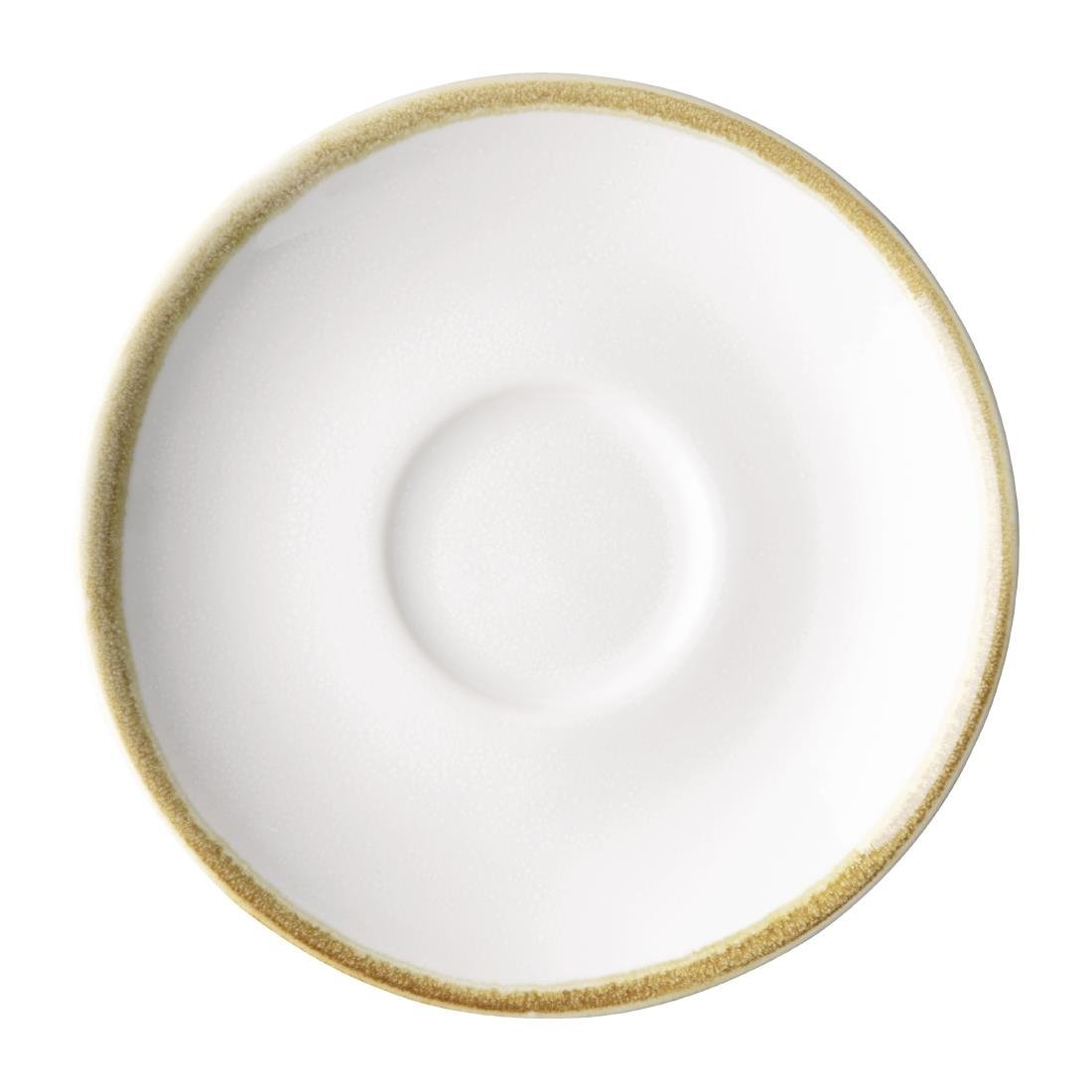 Olympia Kiln Chalk Saucer (for FB986) - 115mm (Box 6) FB987 - Whisk Hospitality - FB987