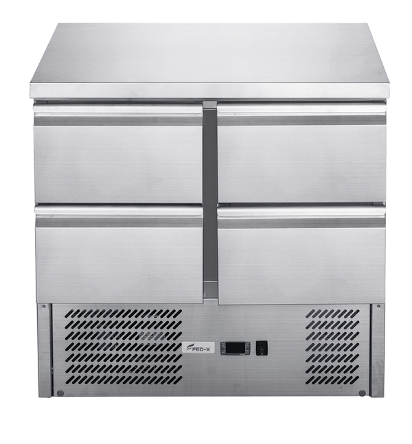 FED - X Four Drawer Compact Workbench Fridge - XGNS900 - 4D - Whisk Hospitality - XGNS900-4D