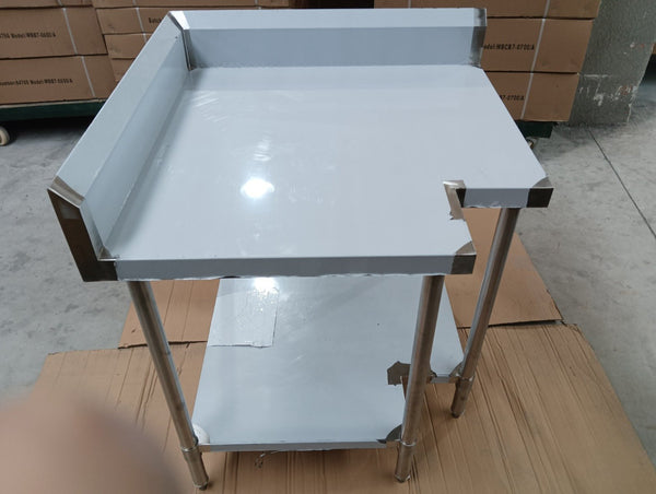 WBCB7-0900/A - Corner Workbench, 150mm Splashback & Undershelf 900x900x900mm - Whisk Hospitality - WBCB7-0900/A