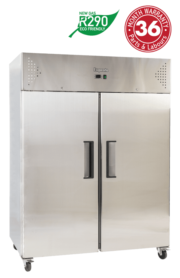 Exquisite Double Door Stainless Steel Freezer 1410 litres - GSF1410H - Whisk Hospitality - GSF1410H
