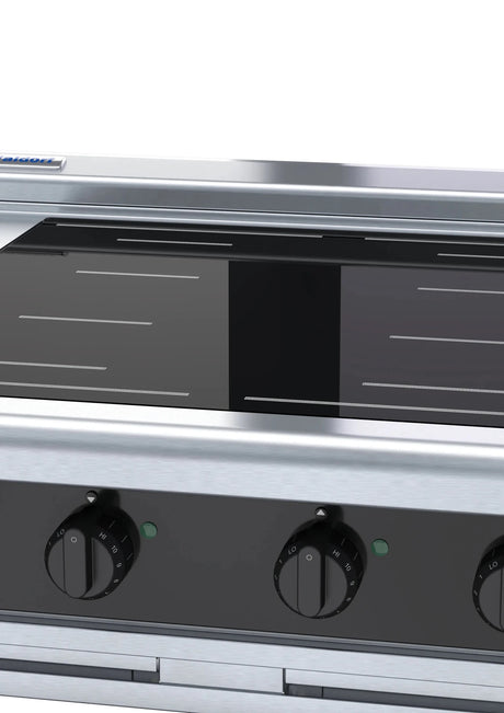 Waldorf Bold Inlb8400F B 900Mm Electric Induction Cooktop Low Back Version Bench Model - Whisk Hospitality - INLB8400F-B