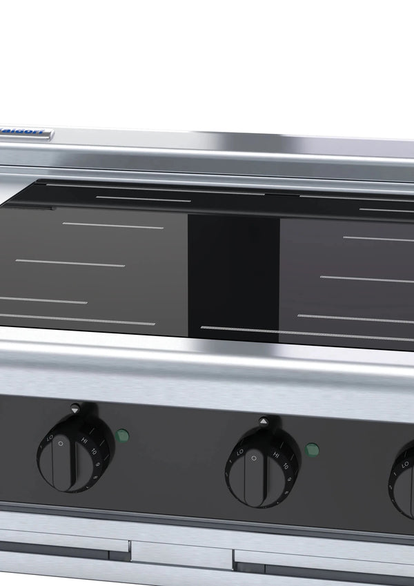 Waldorf Bold Inlb8400F B 900Mm Electric Induction Cooktop Low Back Version Bench Model - Whisk Hospitality - INLB8400F-B