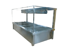 Jasper WET HOT FOOD DISPLAY 1400 MM BM4 HOLDS 4 x 1/1 GN PANS (PANS NOT INCLUDED) 15 AMP - Whisk Hospitality - BM4