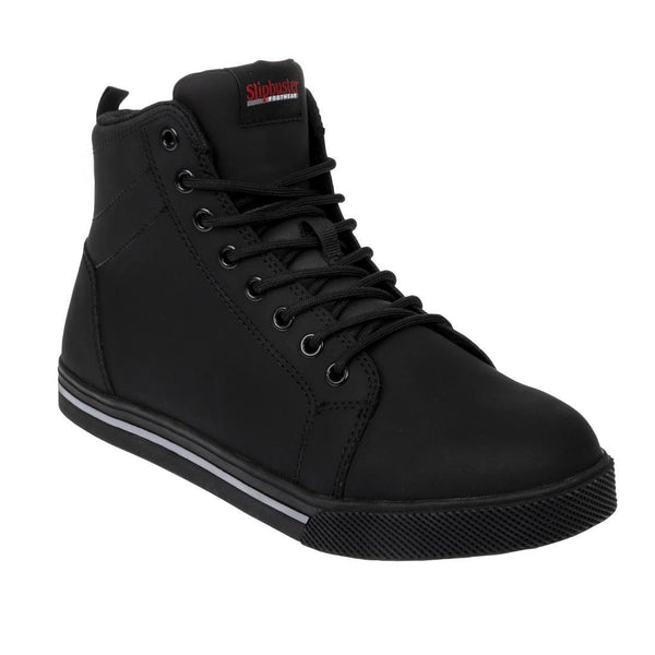 Slipbuster Safety Hi Top - Black Matte Microfibre - Size 37 BA061 - 37 - Whisk Hospitality - BA061-37