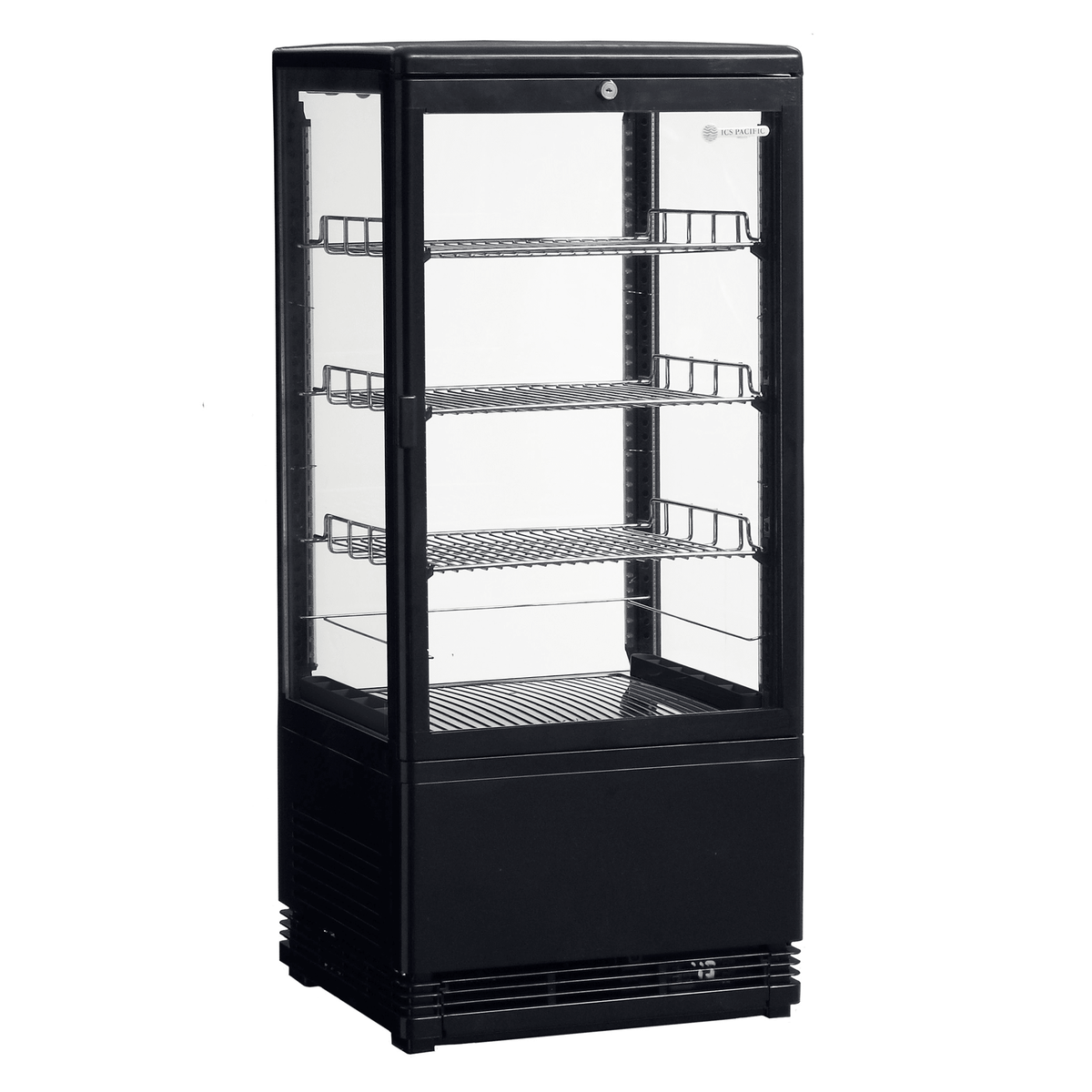 Venice 78L Counter Top Refrigerated Display - Black - Whisk Hospitality - WH-Venice-BLK