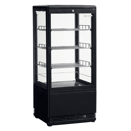 Venice 78L Counter Top Refrigerated Display - Black - Whisk Hospitality - WH-Venice-BLK