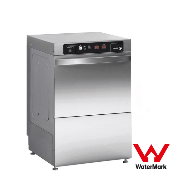 Fagor EVO-CONCEPT glass washer with drain pump and detergent & rinse dispenser cold rinse - CO-402BDD - Whisk Hospitality - CO-402BDD