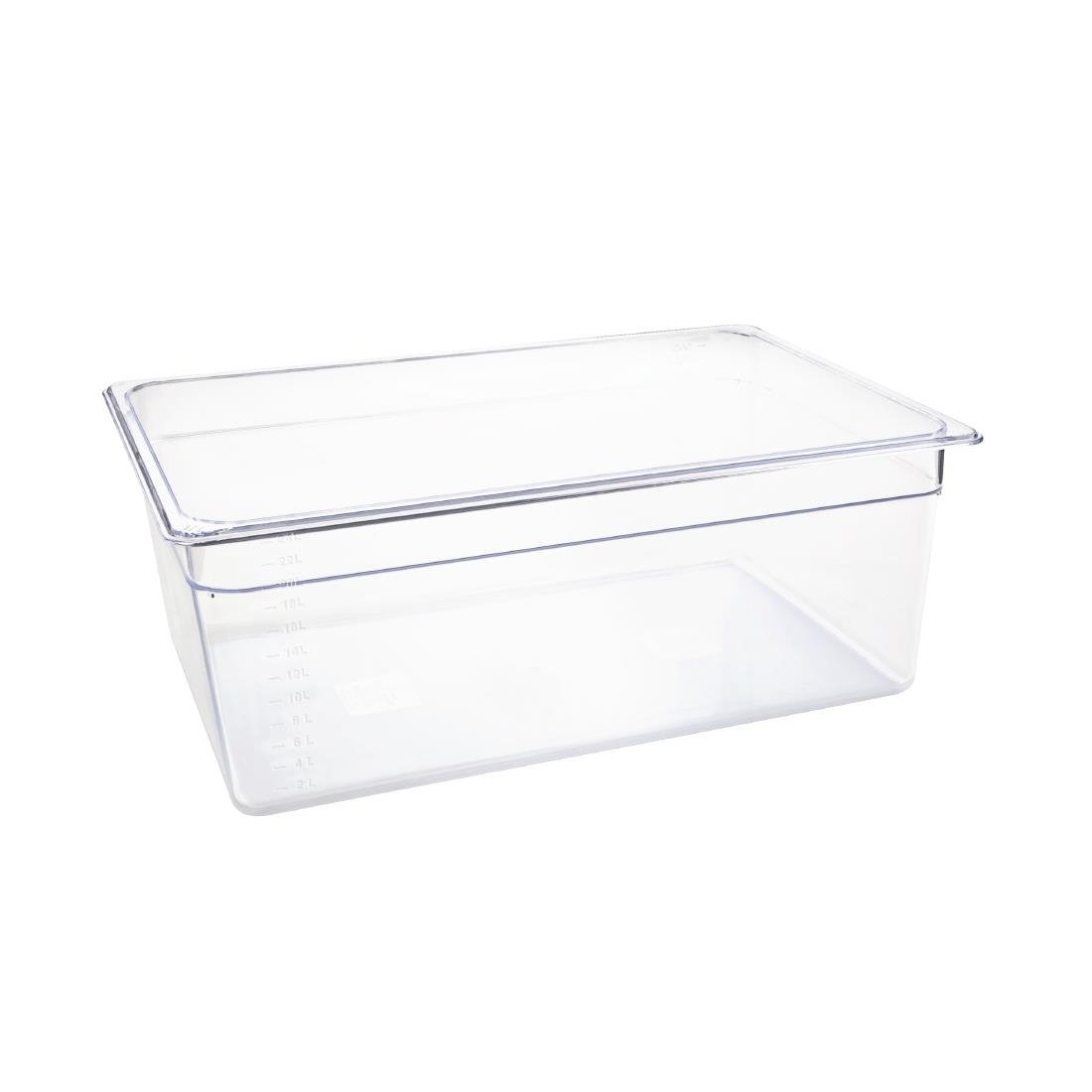 Vogue Clear Polycarbonate - GN 1/1 200mm U227 - Whisk Hospitality - U227