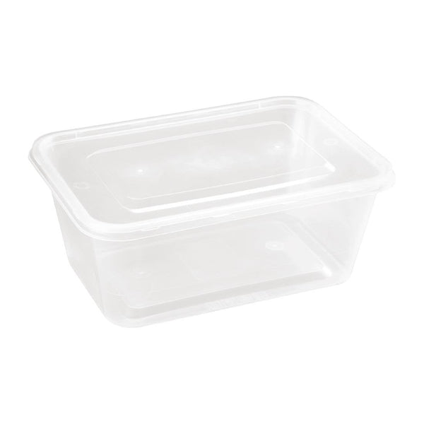 Fiesta Recyclable Microwave Plastic Container - 1000ml with Lids (Box 250) DM183 - Whisk Hospitality - DM183