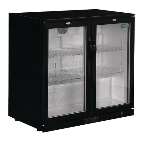 Polar G - Series Back Bar Cooler with 2 Hinged Doors 208Ltr GL002 - A - Whisk Hospitality - GL002-A