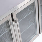 Bromic Under Bench Display Fridge - 553L - 4 Doors - Glass - Whisk Hospitality - UBC2230GD-NR
