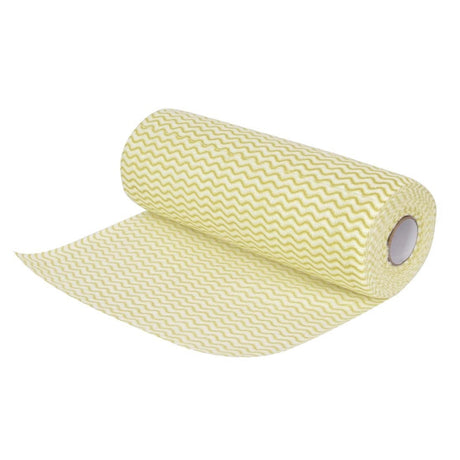 Jantex Non Woven Cloths Yellow (Roll 100) CS808 - Whisk Hospitality - CS808