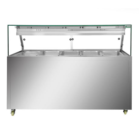 Thermaster Wet and Dry Bain Marie Display 5x1/1 GN Pans - PG180FE - XG - Whisk Hospitality - PG180FE-XG