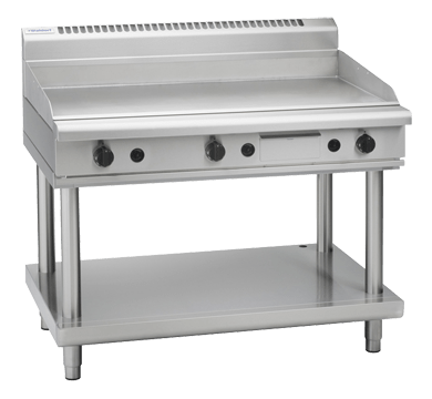 Waldorf 800 Series Gpl8120G Ls 1200Mm Gas Griddle Low Back Version Leg Stand - Whisk Hospitality - GPL8120G-LS