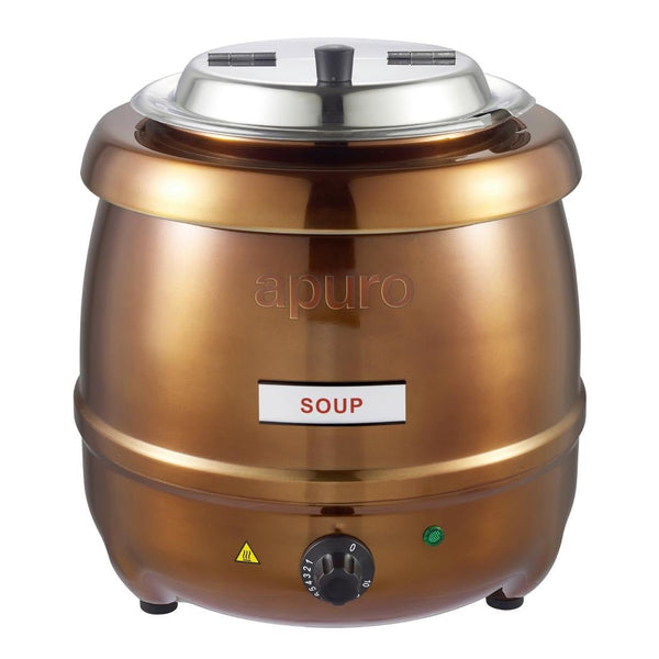 Apuro Copper Finish Soup Kettle - 10Ltr CP851 - A - Whisk Hospitality - CP851-A