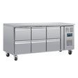 Polar U - Series Six Drawer Gastronorm Counter Fridge DA548 - A - Whisk Hospitality - DA548-A