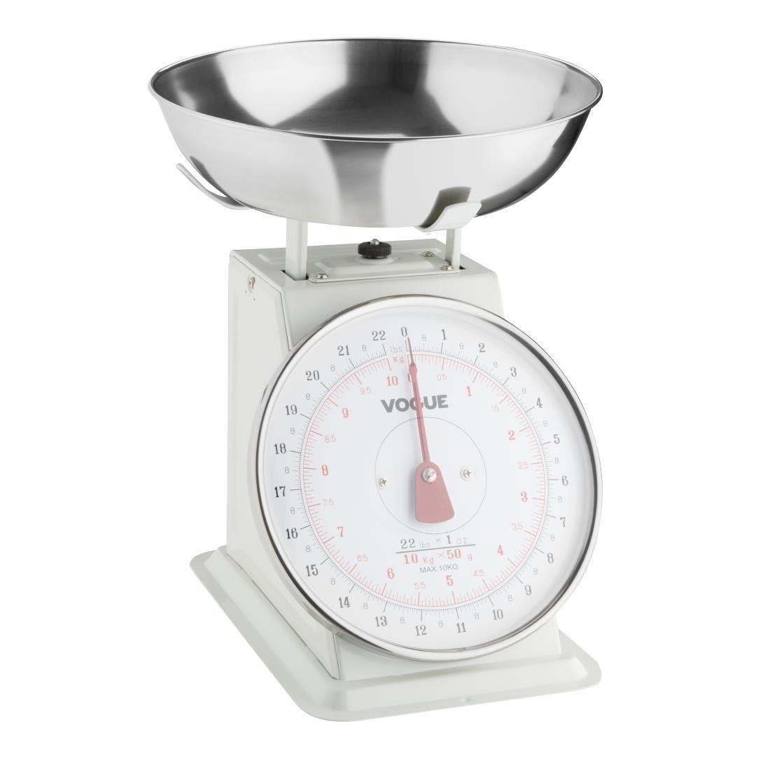 Vogue Kitchen Scale Bowl Top 10kg/22lbs - Grad. 50g/1oz F174 - Whisk Hospitality - F174