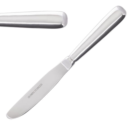 Olympia Baguette Dessert Knife St/St (Box 12) D596 - Whisk Hospitality - D596