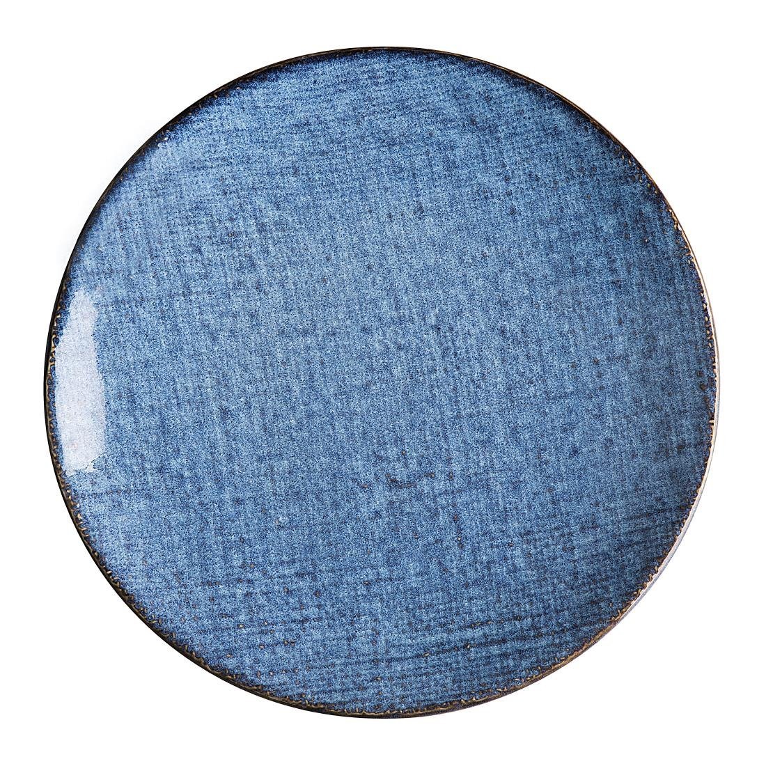 Olympia Denim Blue Coupe Plate - 230mm (Box 6) FU221 - Whisk Hospitality - FU221