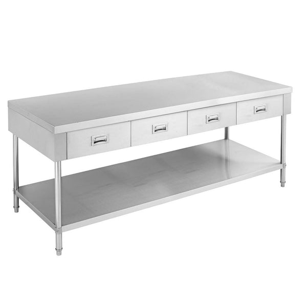 SWBD - 6 - 1800 Work bench with 4 Drawers and Undershelf - Whisk Hospitality - SWBD-6-1800