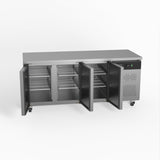 AG Three Door Commercial Worktop / Under Bench Fridge 700mm Depth GNX3100TN - Whisk Hospitality - GNX3100TN