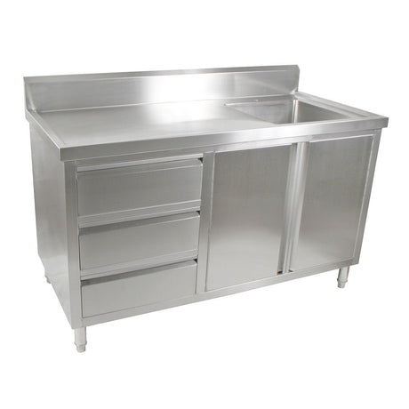 SC - 6 - 1500R - H Cabinet with Right Sink - Whisk Hospitality - SC-6-1500R-H