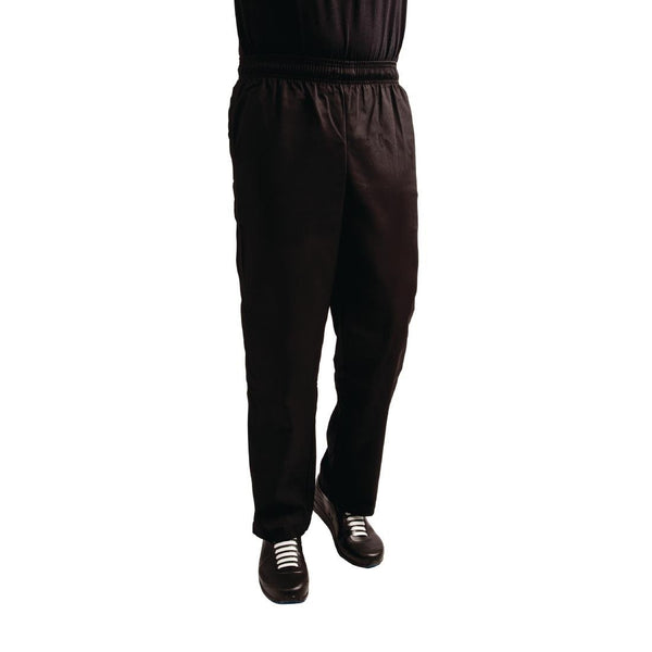 Whites Easy Trouser Black - Size S A029T - S - Whisk Hospitality - A029T-S