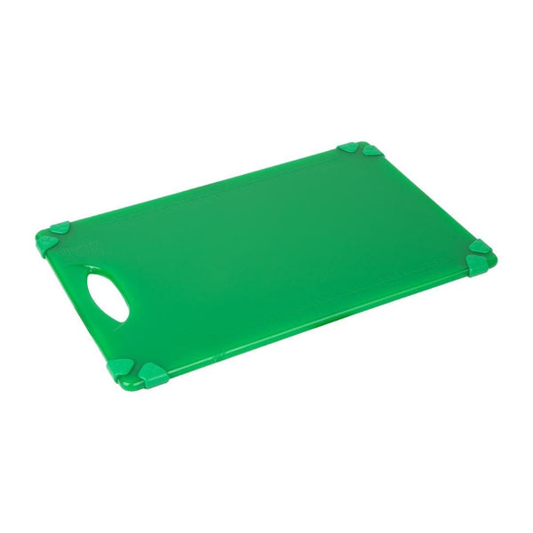 Hygiplas Commercial Grip Chopping Board Green - 458x306x12mm HW004 - Whisk Hospitality - HW004