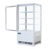 Polar C - Series Energy Efficient Curved Door Display Fridge White - 86Ltr CX576 - A - Whisk Hospitality - CX576-A