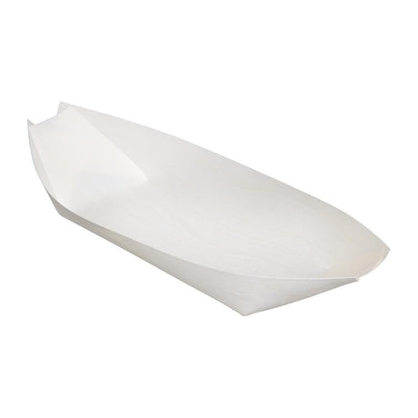 Fiesta Compostable Poplar Wooden Boat - 250mm (Pack 100) DK386 - Whisk Hospitality - DK386