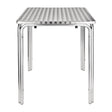 Bolero Square Stacking Bistro Table St/St Top - 600mm CG837 - Whisk Hospitality - CG837