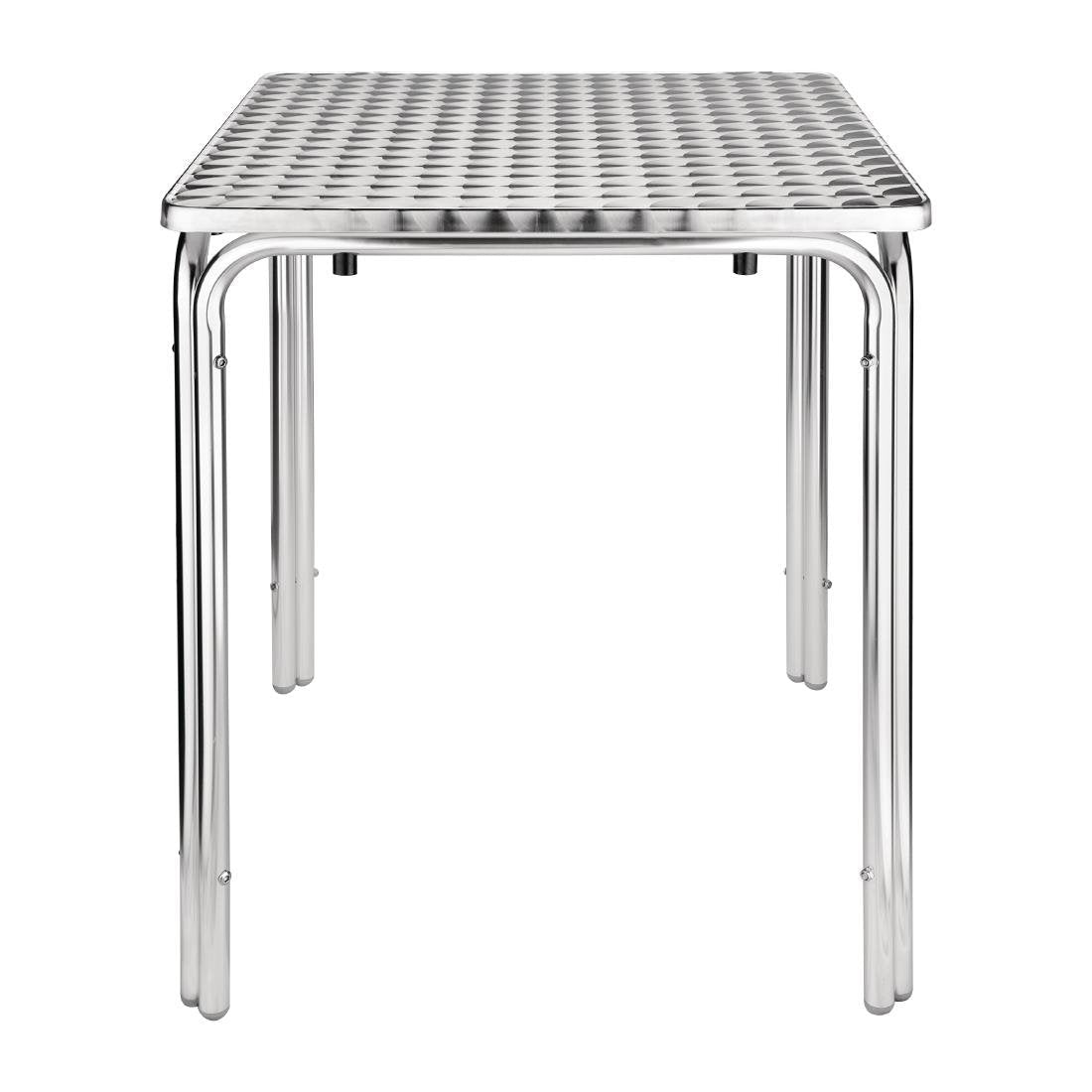Bolero Square Stacking Bistro Table St/St Top - 600mm CG837 - Whisk Hospitality - CG837