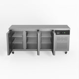 AG Commercial Three Door Worktop / Under Bench Fridge 600mm Depth SLX3100TN - Whisk Hospitality - SLX3100TN