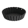 Vogue Non Stick Mini Fluted Quiche Tin - 80mm 3" (Pack 3) CW990 - Whisk Hospitality - CW990